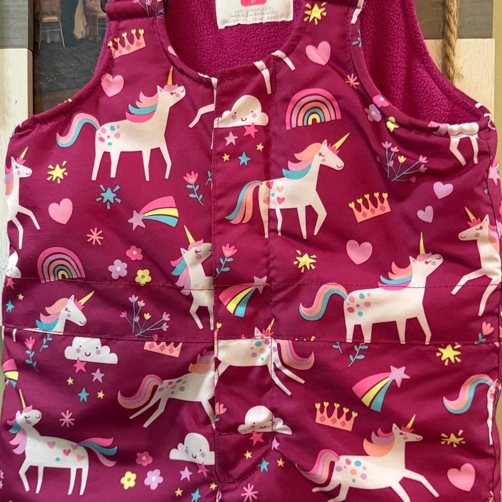 The Children's Place Fuchsia Pink snowsuit- 3T